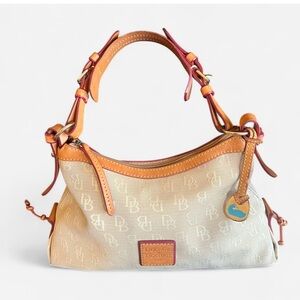 Dooney & Bourke Signature East West Shoulder Bag (excellent)